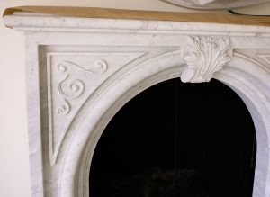 Giorgio detail in Carrara marble
