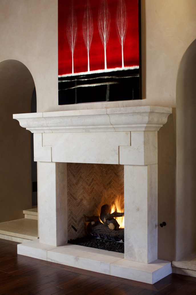 Custom Italian & Tuscan Stone Fireplace Mantels | BT Architectural Stone