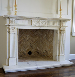 English & Gothic Stone Fireplace Mantels