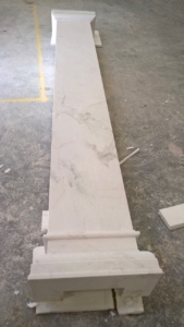 Pilaster in Pirgon marble from Greece